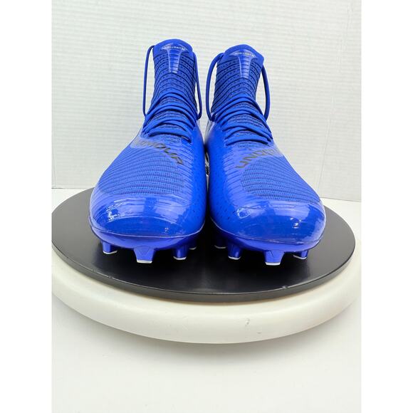 Under Armour UA Highlight 2 MC Knit Mens Sz 13 Blue Football Cleats 3027304-400 - Picture 3 of 9